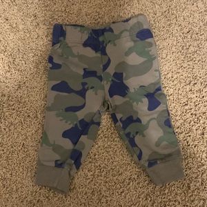 Carters 6month dinosaur camo sweatpants